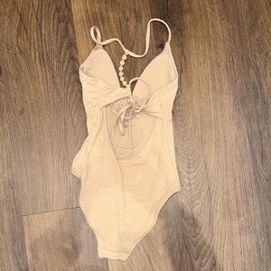 Aerie Cream One Piece Swimsuit XS like new!